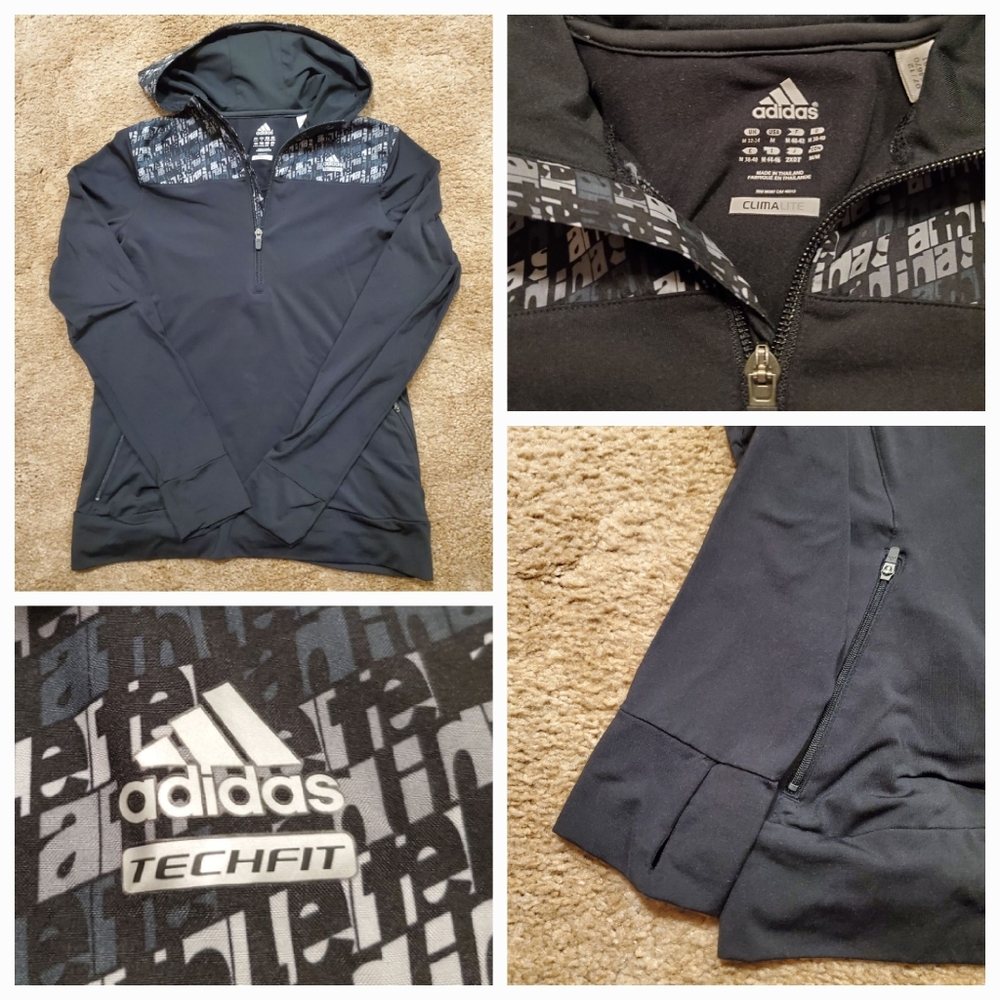 ADIDAS Climalite Hoodie/LARGE